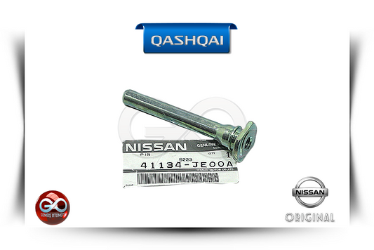 Ön fren kaliper pimi, NISSAN yazılı etiketli metal parça