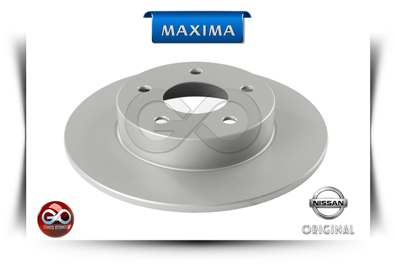 MAXIMA etiketli fren diski: gri/silver havalandırmalı tek disk