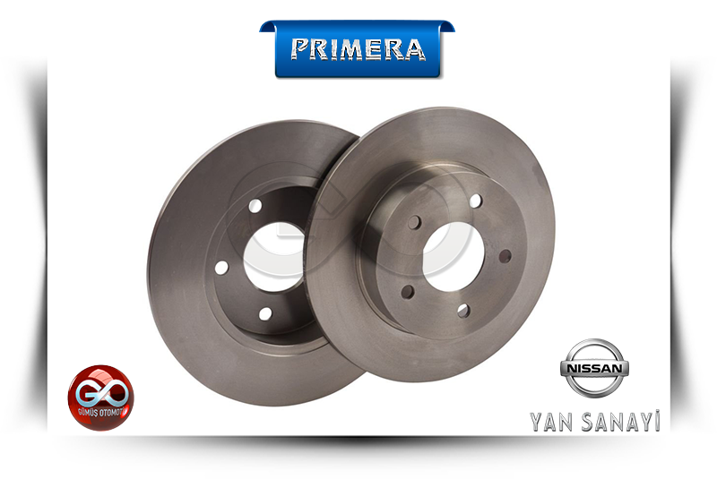 43206-4U101<br>ARKA FREN DİSK<br>PRIMERA>>P12E >>QG16DE>>1600 cc >>BENZİNLİ - Gümüş Otomotiv