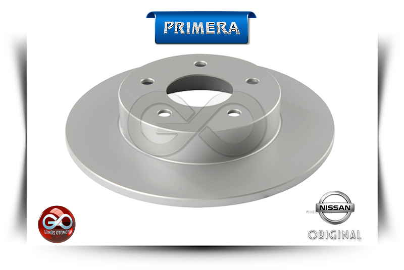 43206-4U101<br>ARKA FREN DİSK<br>PRIMERA>>P12E >>QG16DE>>1600 cc >>BENZİNLİ - Gümüş Otomotiv