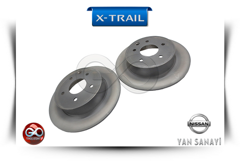 43206-8H700<br>ARKA FREN DİSK "STANDART MODEL"<br>X-TRAIL = T30 = QR20DE = 2000 cc = BENZİNLİ - Gümüş Otomotiv