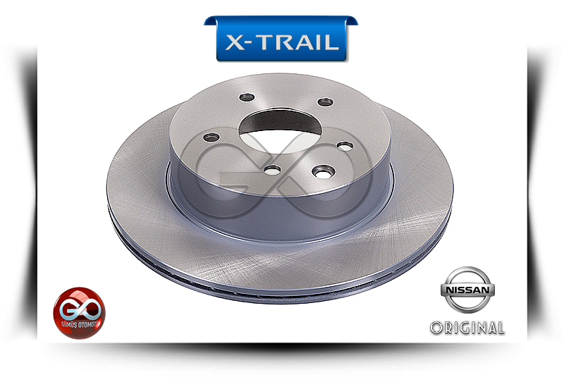 43206-8H701<br>ARKA FREN DİSK<br>X-TRAIL = T30 = QR20E = 2000 cc = BENZİNLİ - Gümüş Otomotiv