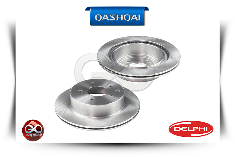43206-8H701<br>ARKA FREN DİSKİ "TAKIM - HAVALI"<br>QASHQAI - J10E - Gümüş Otomotiv
