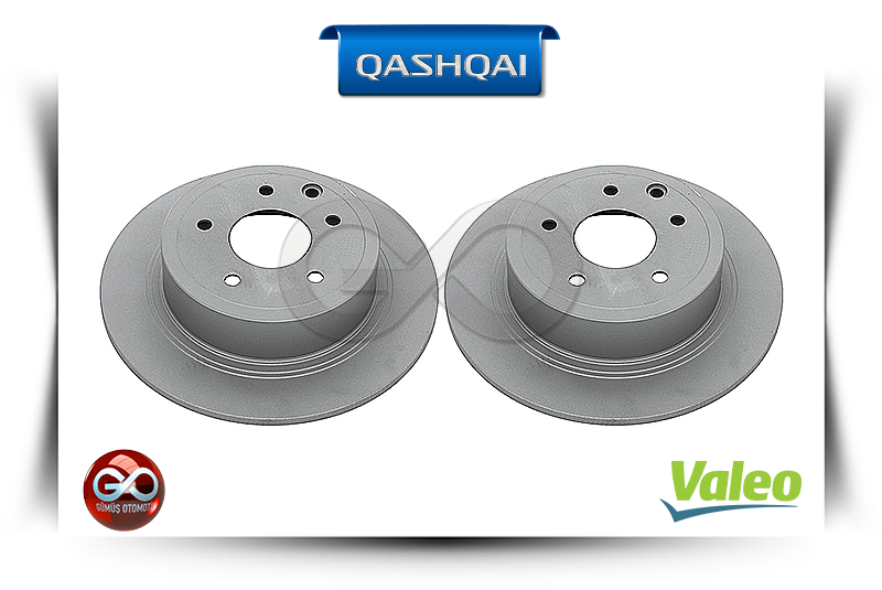 43206-JD00A<br>ARKA FREN DİSKİ "TAKIM - DOLU"<br>QASHQAI - J10E - Gümüş Otomotiv
