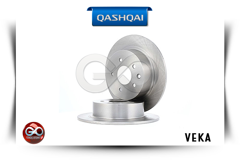 43206-JD00A<br>ARKA FREN DİSKİ "TAKIM - DOLU"<br>QASHQAI - J10E - Gümüş Otomotiv