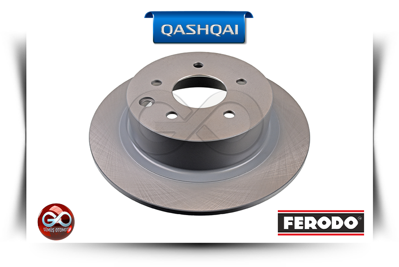 43206-JD00A<br>ARKA FREN DİSKİ "TAKIM - DOLU"<br>QASHQAI - J10E - Gümüş Otomotiv