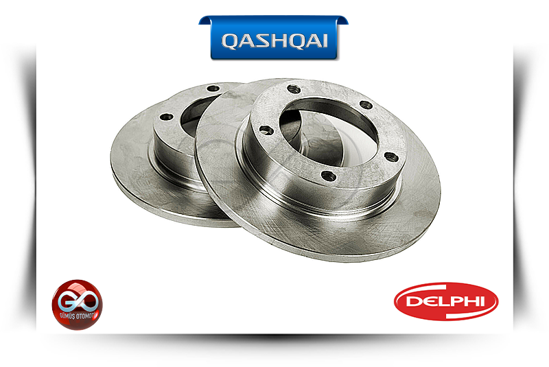 43206-JD00A<br>ARKA FREN DİSKİ "TAKIM - DOLU"<br>QASHQAI - J10E - Gümüş Otomotiv