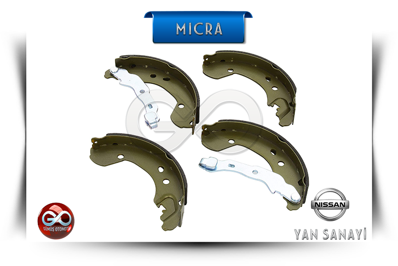 44060-AX625<br>ARKA KAMPANA BALATALARI<br>MICRA = K12E = CR12DE = 1200 cc = BENZİNLİ - Gümüş Otomotiv