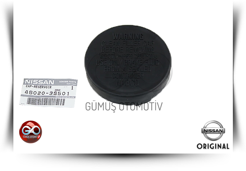 46020-3S501<br>DEBRİYAJ HİDROLİK DEPO KAPAĞI<br>PICK UP >>ND22 >>YD25DDTI >>2500 cc  DİZEL - Gümüş Otomotiv