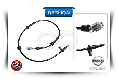 QASHQAI ABS ön fren sensörü kablosu, sağ-sol; siyah kablo, iki beyaz soket uç