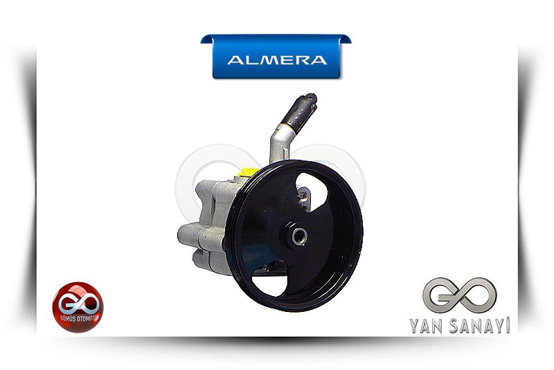 49110-BM701<br>KOMPLE DİREKSİYON POMPASI<br>ALMERA-N16E-QG15DE-1500 cc BENZİNLİ - Gümüş Otomotiv