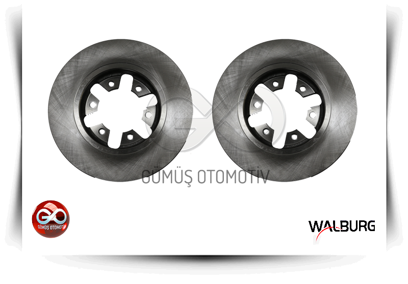 WALBURG ön fren diski takımı, iki metal disk
