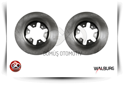 WALBURG ön fren diski takımı, iki metal disk