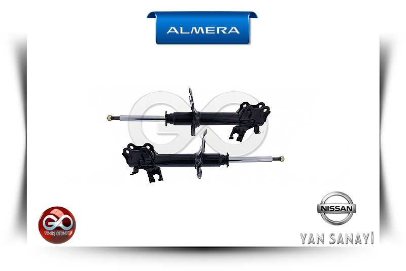 54303-BM425<br>ÖN AMORTİSÖR = SOL<br>ALMERA = N16E = QG15DE = 1500 cc = BENZİNLİ - Gümüş Otomotiv