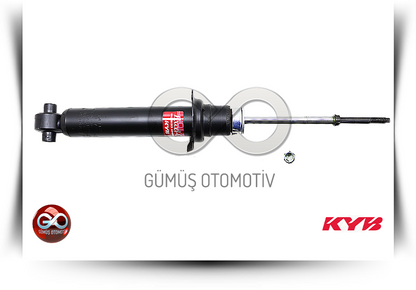 KYB ön amortisör, siyah gövde ve bağlantı kulağı görünümü