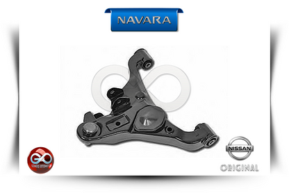 NAVARA ön alt salıncak kolu, siyah metal, üç bağlantı noktalı mafsal