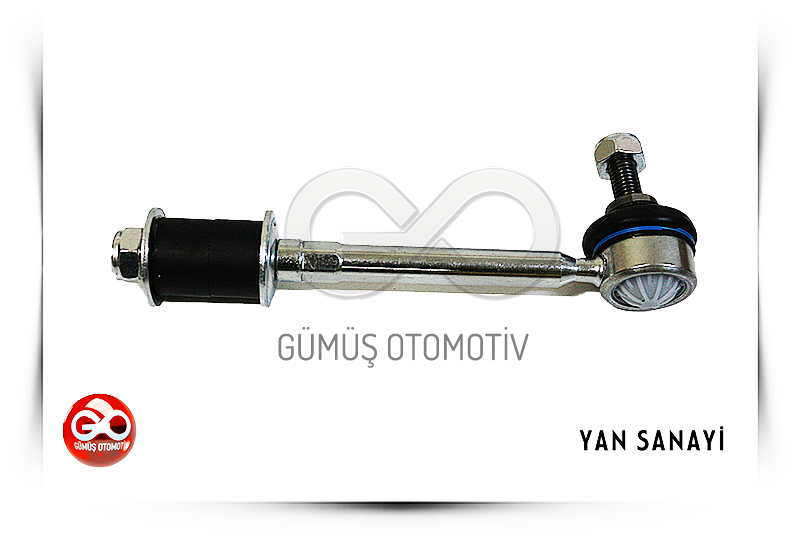 Ön viraj rotu, siyah körüklü gövde ve üst bağlantı civatası