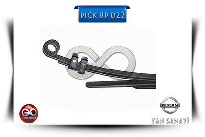 Nissan Pick-up D22 siyah bağlantı çubukları, orta mekanizma ve bir uç bağlantı