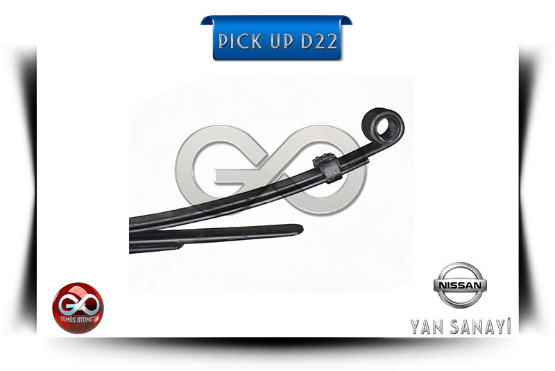 Nissan Pick-up D22 siyah bağlantı çubuğu seti, üst bağlantı halkası ve merkez parça