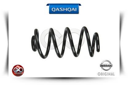 Amortisör helezon yayı, siyah metal spiral; Nissan Original işaretli