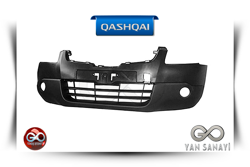 62022-JD00H <br>ÖN TAMPON "1. VERSİYON" "FAR YIKAMA DELİĞİ HARİÇ"<br>QASHQAI - J10E - Gümüş Otomotiv