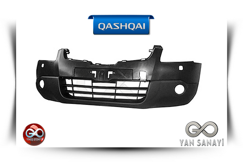 62022-JD30H<br>ÖN TAMPON "1. VERSİYON - FAR YIKAMA DELİĞİ DAHİL"<br>QASHQAI-J10E - Gümüş Otomotiv