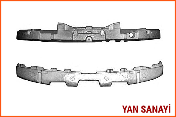 62090-BR00A <br>ÖN TAMPON DARBE EMİCİ "ÜST - 2. VERSİYON"<br>QASHQAI - J10E - Gümüş Otomotiv