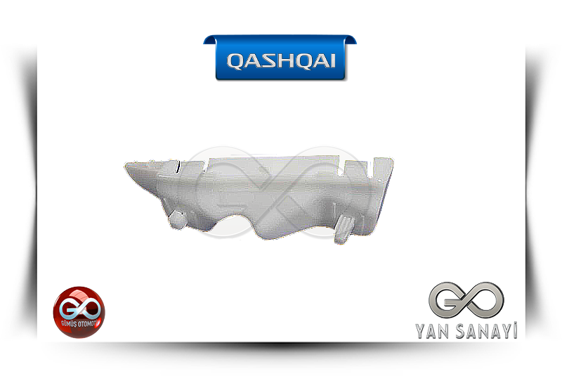 62223-JD000 <br>ÖN TAMPON BAĞLANTI BRAKETİ SOL (1. VERSİYON)<br>QASHQAI - J10E - Gümüş Otomotiv