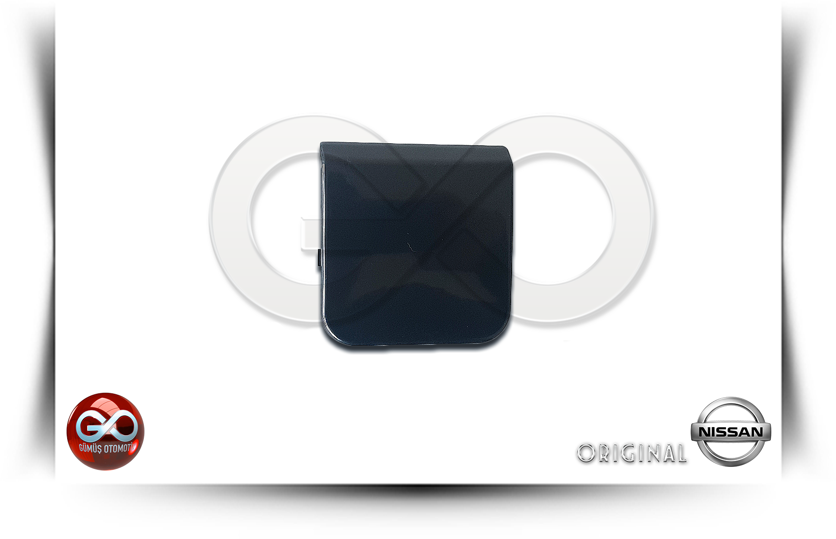 622A0-BR00H <br>ÖN TAMPON ÇEKİ DEMİR KAPAĞI "2. VERSİYON"<br>QASHQAI - J10E - Gümüş Otomotiv