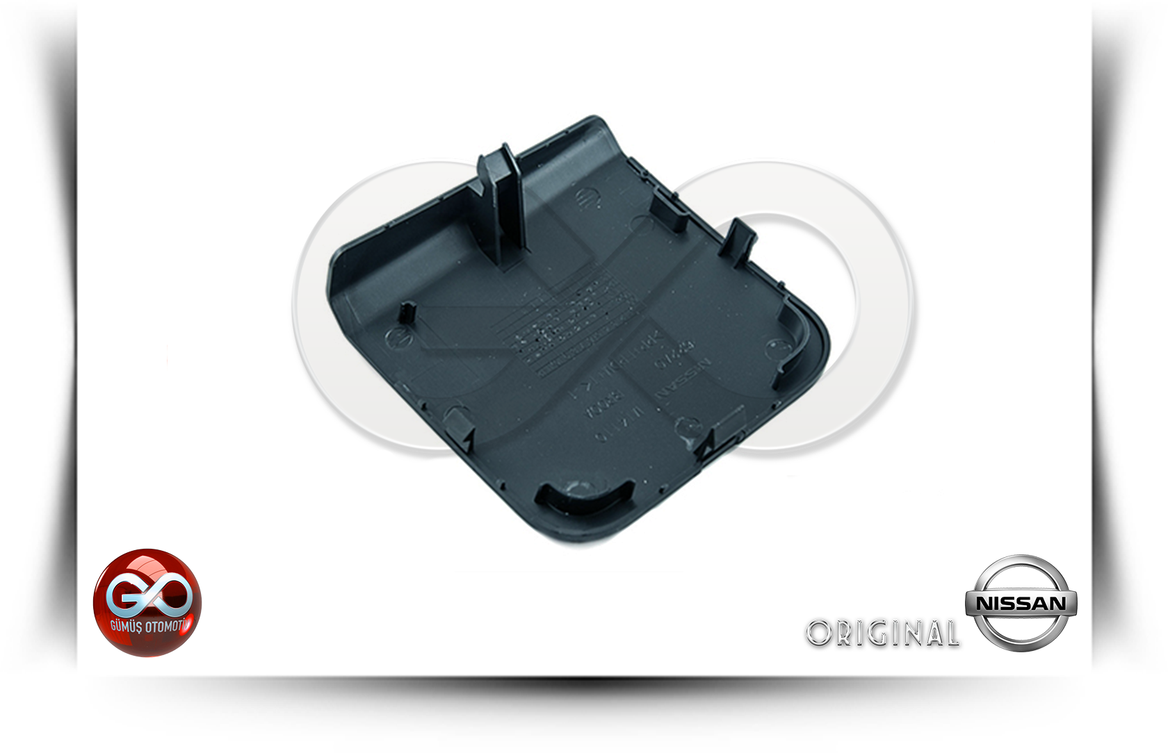 622A0-BR00H <br>ÖN TAMPON ÇEKİ DEMİR KAPAĞI "2. VERSİYON"<br>QASHQAI - J10E - Gümüş Otomotiv