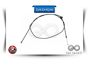 65621-JD000 <br>MOTOR KAPUT AÇMA TELİ>>MANDALLI TİP<br>1.VRSYN=2.VRSYN<br>QASHQAI>>J10E>>K9K>>1500TD cc>>DİZEL QASHQAI>>J10E>>HR16DE>>1600 cc>>BENZİNLİ QASHQAI>>J10E>>MR20DE>>2000 cc>>BENZİNLİ