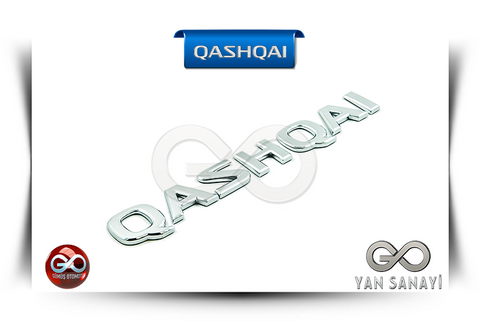 90892-JD000<br>BAGAJ KAPAK "QASHQAI" YAZISI<br>QASHQAI-J10E - Gümüş Otomotiv
