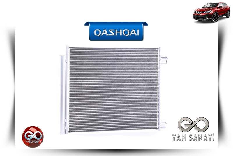 92100-4EA0A<br> KLİMA RADYATÖRÜ<br> QASHQAI-J11E-K9K-1500 cc DİZEL - Gümüş Otomotiv