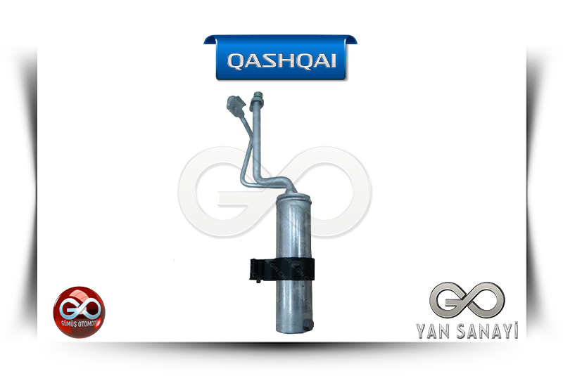 92131-JD50A<br>KLİMA GAZ BASINÇ TANKI"MÜŞİRSİZ"<br>QASHQAI-J10E-K9K-1500cc DİZEL - Gümüş Otomotiv