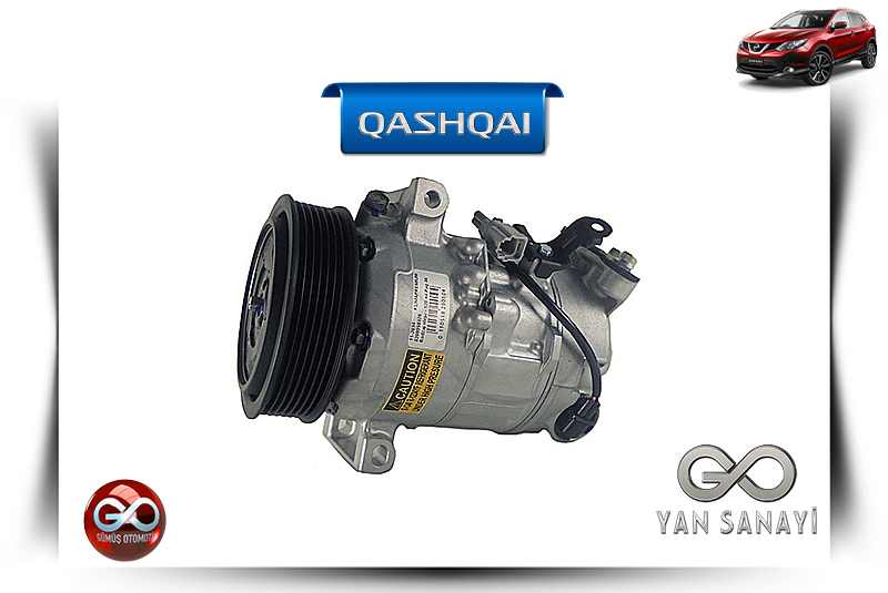 92600-4EA0A<br> KLİMA KOMPRESÖRÜ<br> QASHQAI-J11E-K9K-1500 cc DİZEL - Gümüş Otomotiv