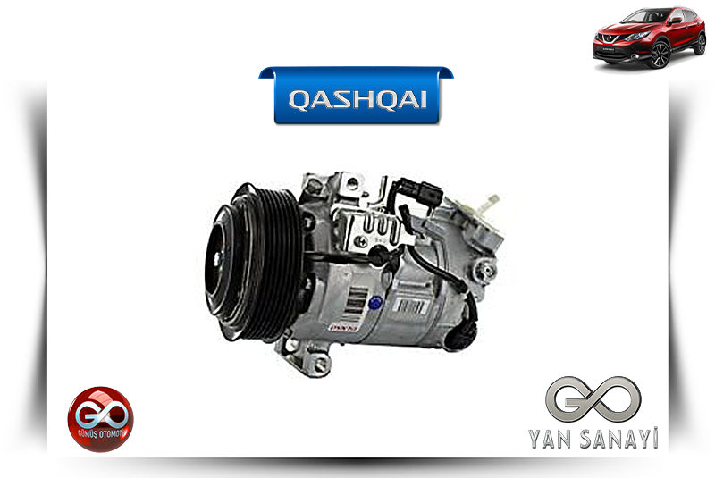 92600-4EB0A<br> KLİMA KOMPRESÖRÜ<br> QASHQAI-J11E-R9M-1600 cc DİZEL - Gümüş Otomotiv