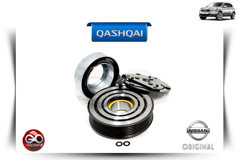 92660-1DB0A<br> KLİMA KOMPRESÖR PULESİ<br> QASHQAI - J10E - MR20DE - 2000 cc DİZEL - Gümüş Otomotiv