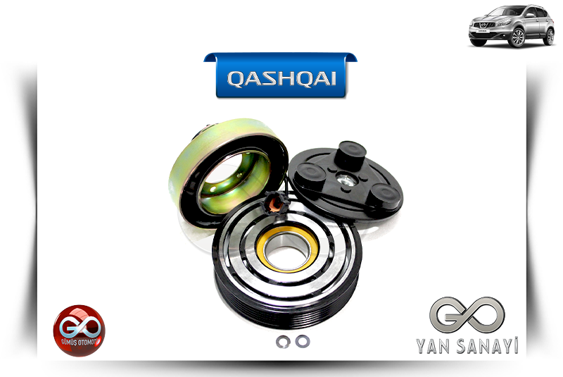92660-1DB0A<br> KLİMA KOMPRESÖR PULESİ<br> QASHQAI - J10E - MR20DE - 2000 cc DİZEL - Gümüş Otomotiv