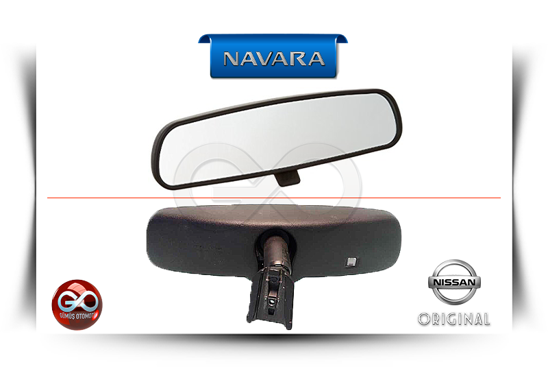 96321-2Y900<br>İÇ DİKİZ AYNA<br>NAVARA-D40-YD25DDTI-2500 cc DİZEL - Gümüş Otomotiv
