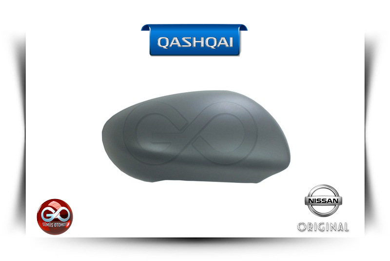 Koyu gri oval kapak parçası, yan açı