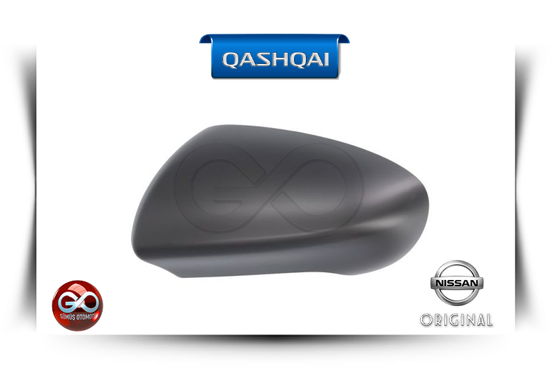 96374-JD08E<br>DIŞ DİKİZ AYNA KAPAĞI "SOL"<br>QASHQAI - J10E - Gümüş Otomotiv