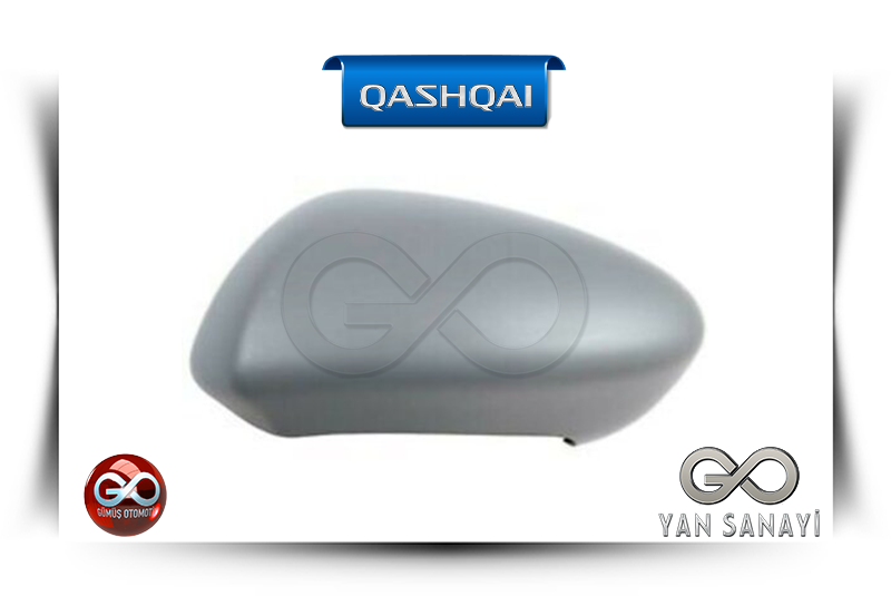 96374-JD08E<br>DIŞ DİKİZ AYNA KAPAĞI "SOL"<br>QASHQAI - J10E - Gümüş Otomotiv