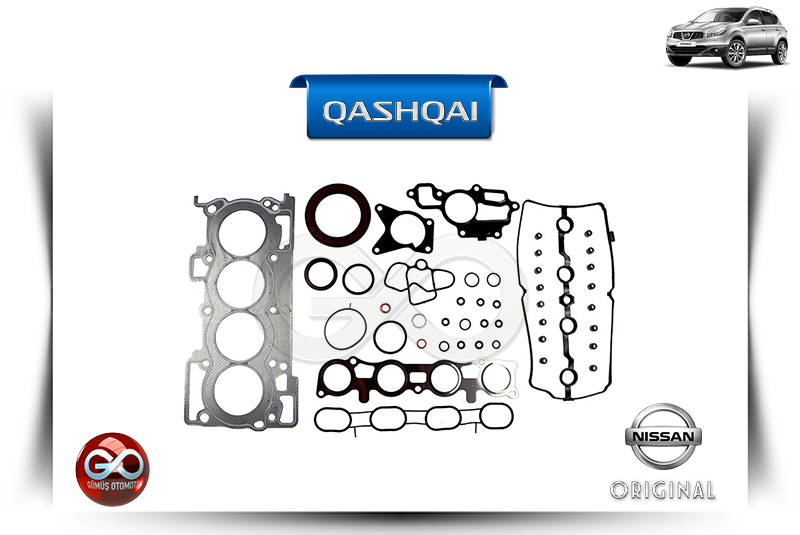 QASHQAI motor conta seti; çeşitli silindir kapak contaları ve sızdırmazlık parçaları