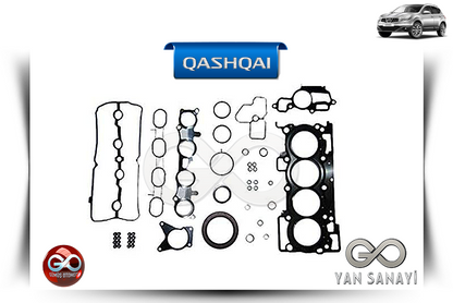 QASHQAI motor conta seti; çok parçalı contalar ve sızdırmazlık halkaları