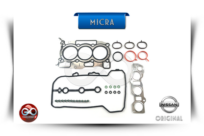 Üst takım conta seti; contalar, keçe ve cıvata şeması, Micra logosu