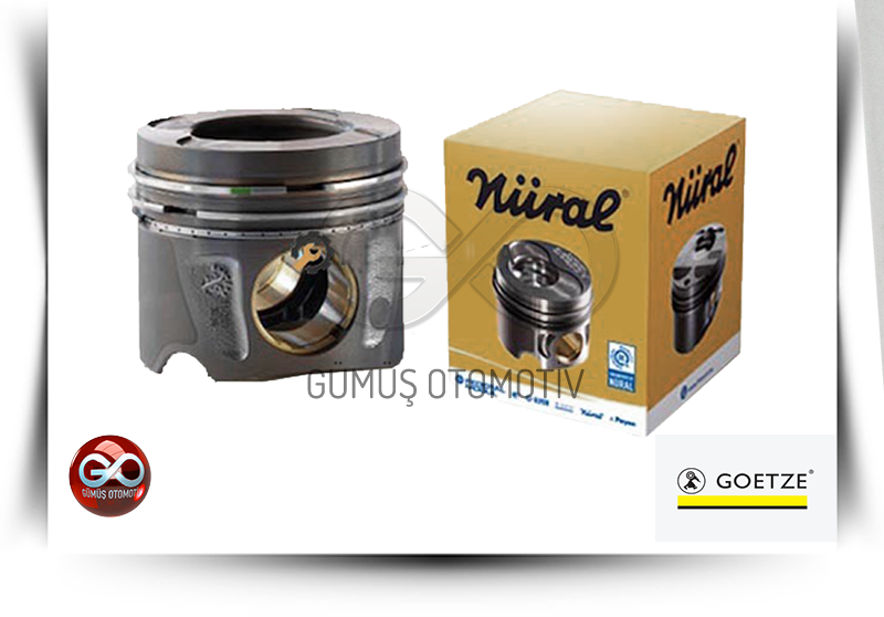 A2010-VK650<br>PİSTON+SEGMAN >>SET >>0.50 mm >>TAKIM<br>PICK UP >>ND22 >>YD25DDTI >>2500 cc  DİZEL - Gümüş Otomotiv
