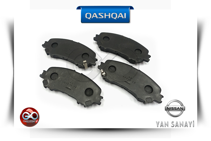 D1060-4EA0A<br>ÖN FREN BALATALARI<br>QASHQAI = J11E = K9K = 1500 cc = DİZEL - Gümüş Otomotiv