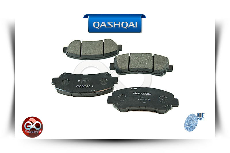 D1060-JD00A <br>ÖN FREN BALATASI<br>QASHQAI - J10E - Gümüş Otomotiv