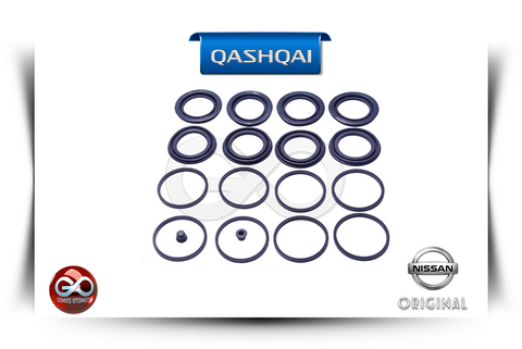 D1120-JE00A <br>ÖN FREN KALİPER TAMİR TAKIMI "2 TEKERLEK İÇİN"<br>QASHQAI - J10E - Gümüş Otomotiv