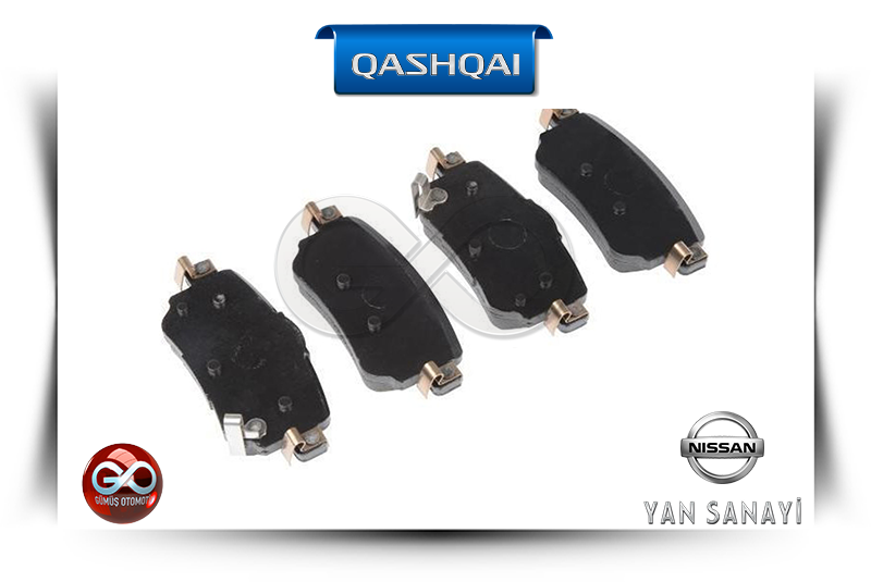 D4060-4EA0A<br>ARKA FREN BALATALARI<br>QASHQAI = J11E =  K9K = 1500 cc =  DİZEL - Gümüş Otomotiv